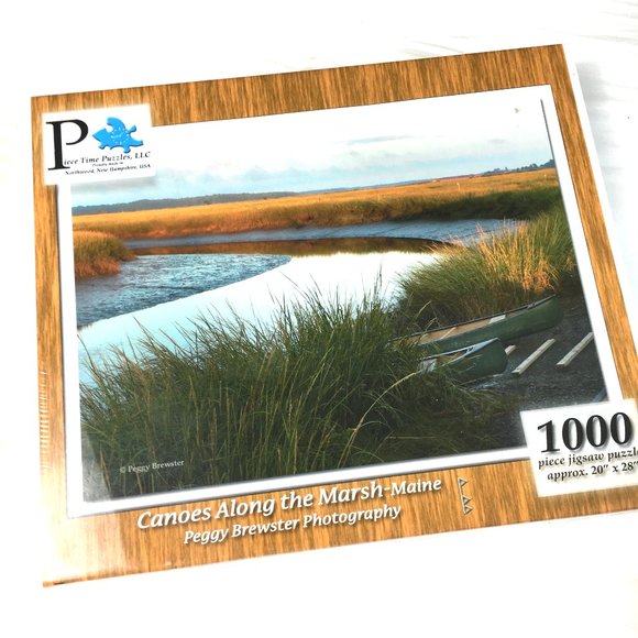 Canoes Along the Marsh 1000 pc Puzzle NWT - Picture 3 of 11